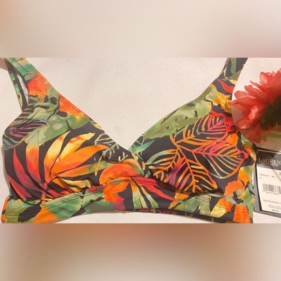 🎉Women’s Lauren Ralph Lauren 🎉Surplace Underwire Bikini Top Topical💐 - Picture 3 of 6